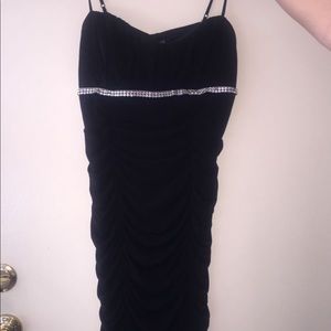 Black and sliver beads, party dress